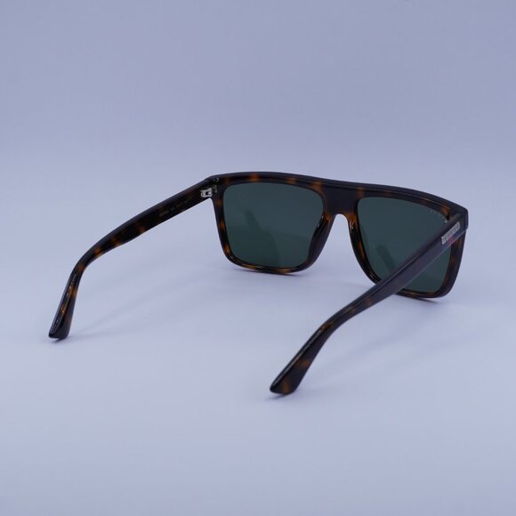 Gucci GG0748S 003 Sunglasses Havana Square Frame, Green Lenses - Picture 9 of 10